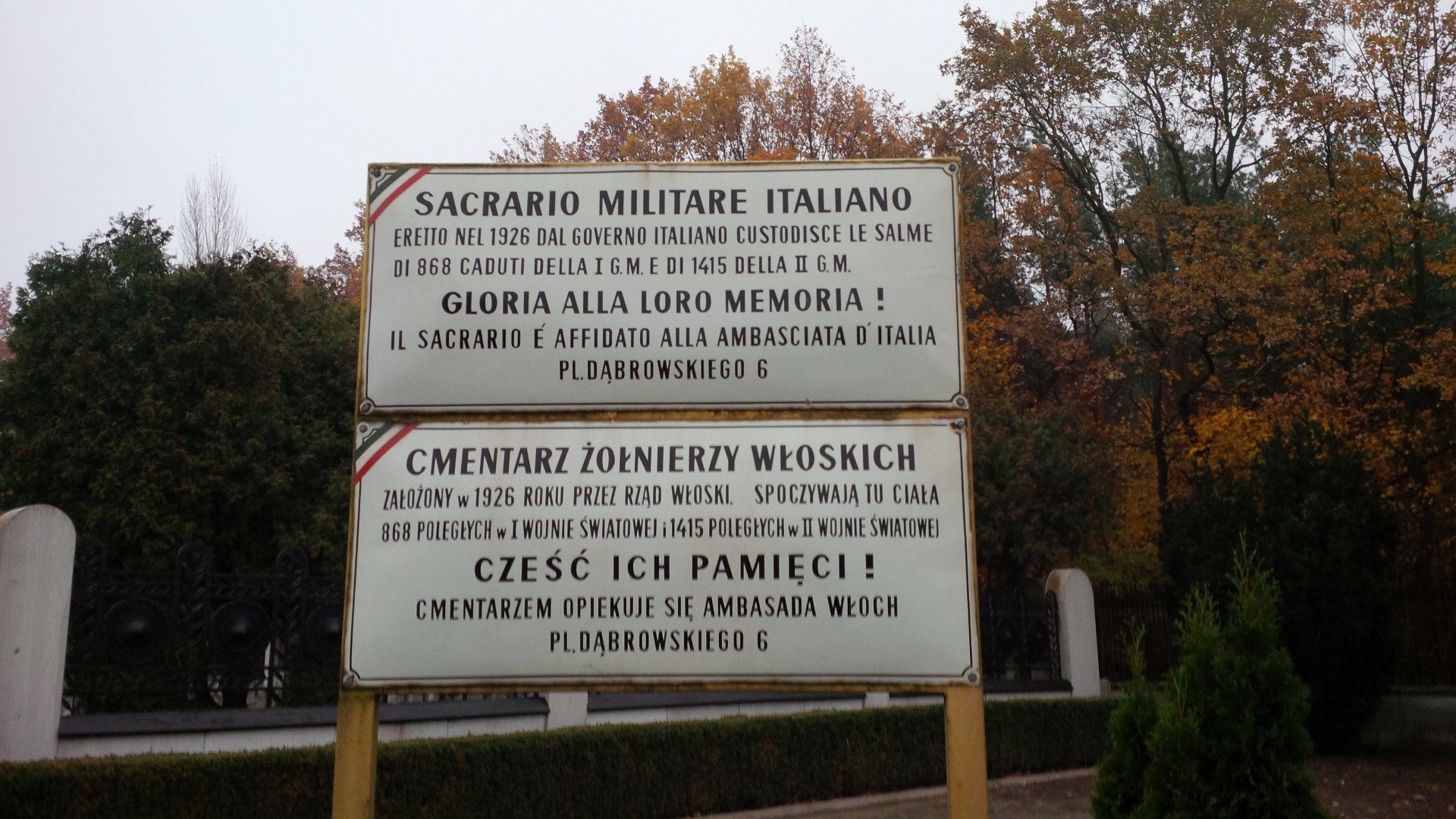 sacrario Bielany ( Polonia) 